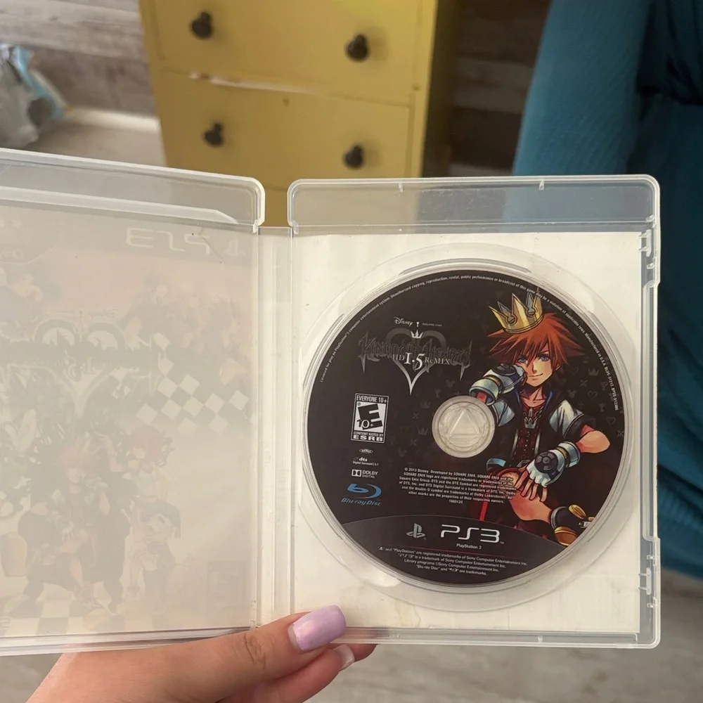 Sony PS3 Kingdom Hearts Video Game - Black and White Cover